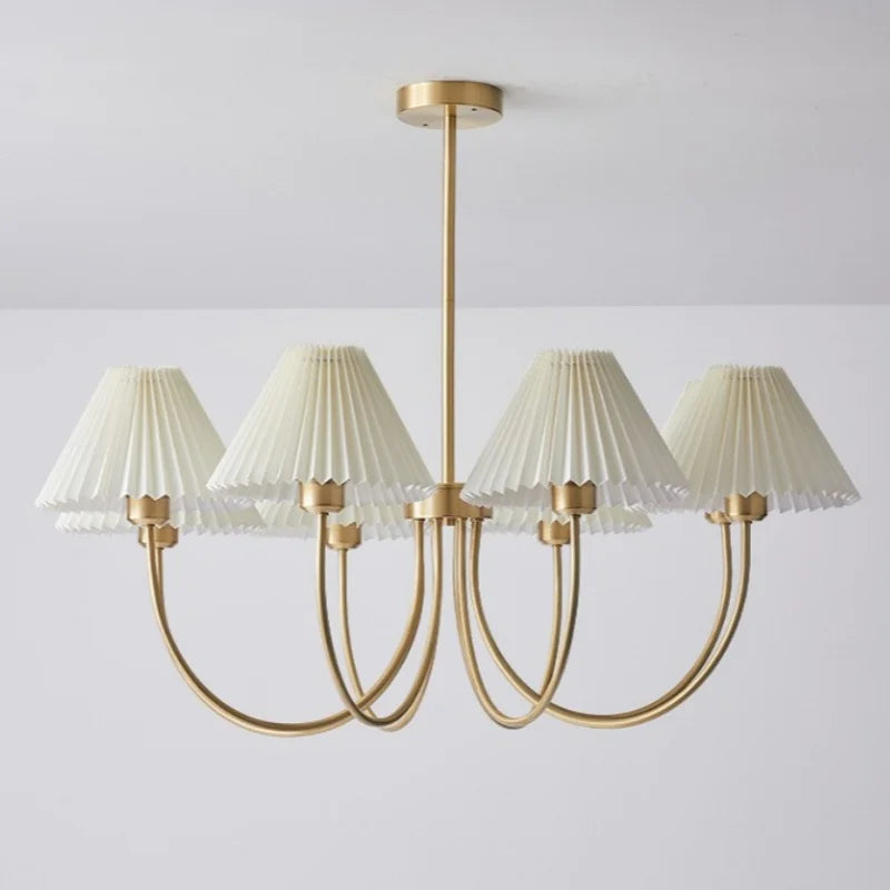 American Copper Material E27 Chandelier Nordic