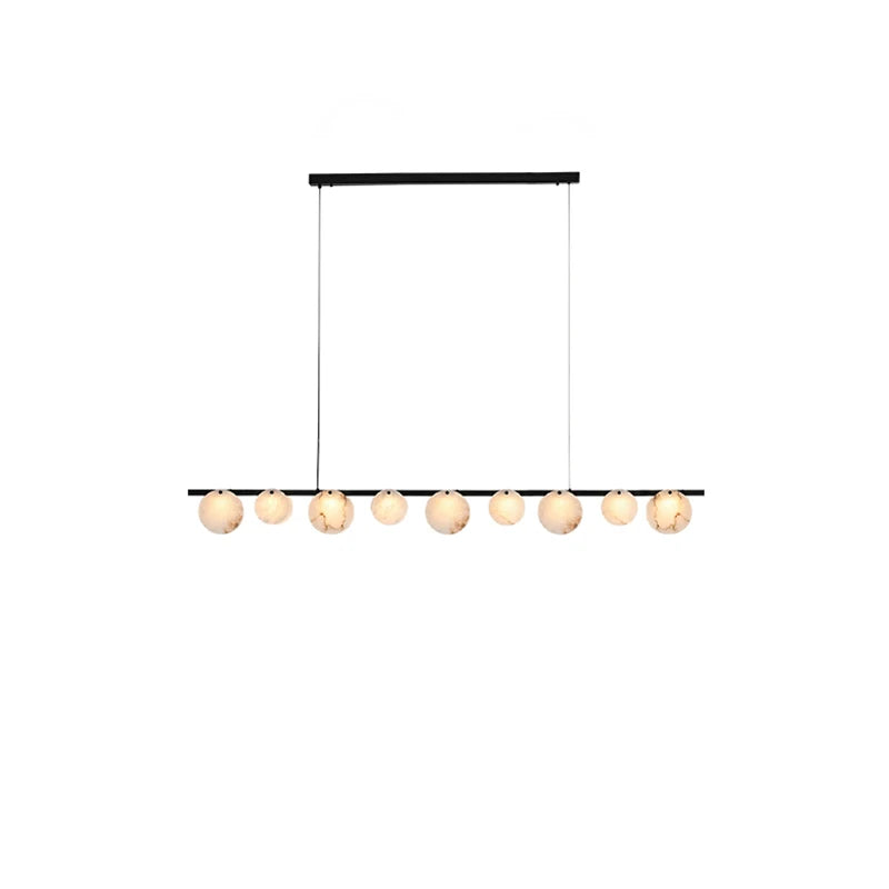 Marble LED Chandelier Alabaster Pendant