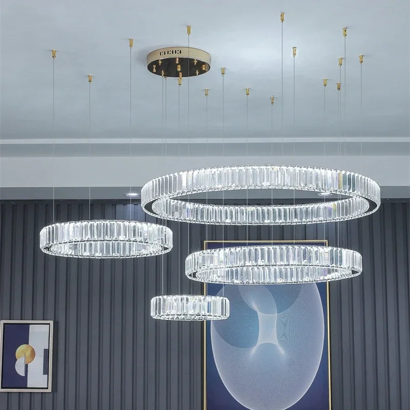 LED Dimmable Pendant Lights Living Room Chandelier