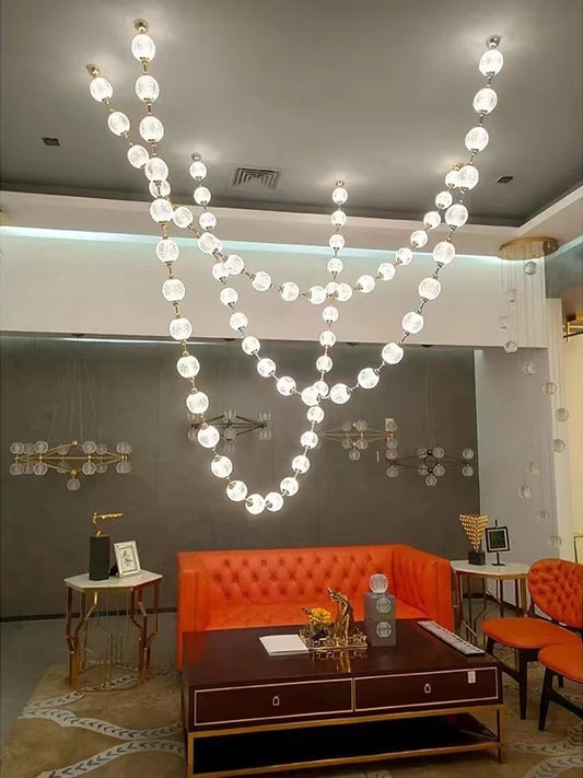 Pearl Necklace Collection LED Hanging Lamps Pendant Light 6M