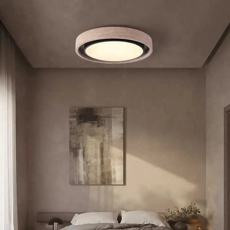 Minimalist Natural Stone LED Ceiling Light 40 50CM