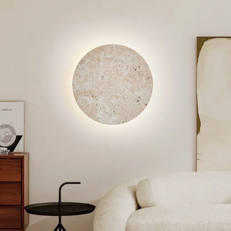 Natural Stone Wall Lamp Art Sconce