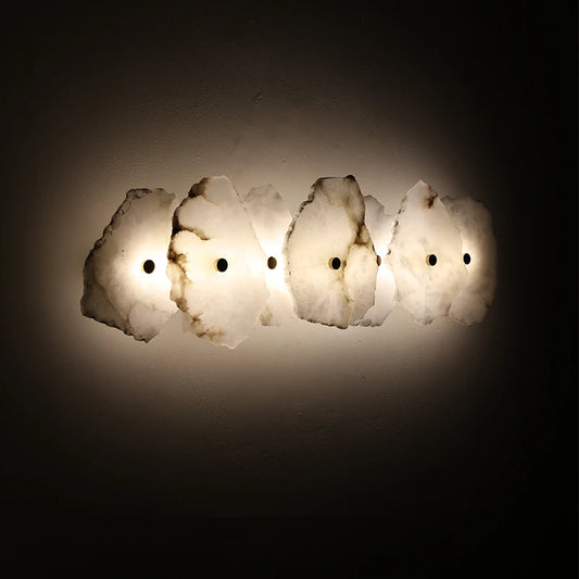 Natural Stone LED Wall Lamp Marble