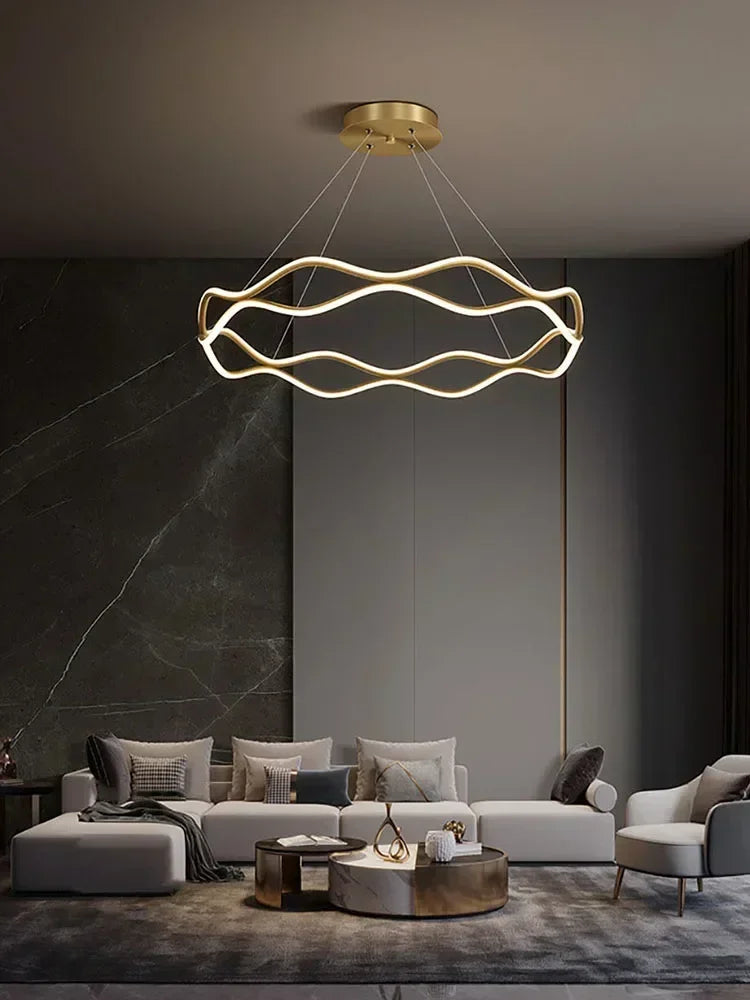 LED Pendant Light Bedroom Living Dining Room Chandelier Ring