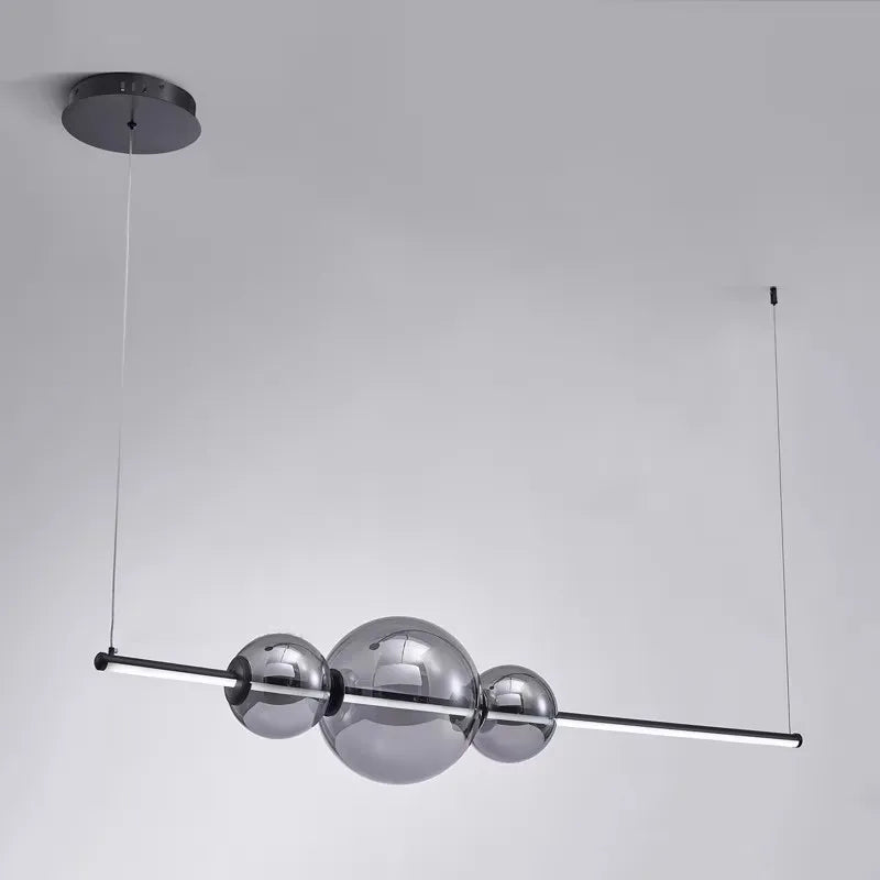 Dining Room Island LED Chandelier Creative Restaurant Glass