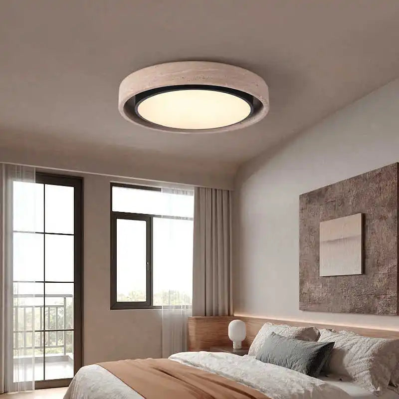 Minimalist Natural Stone LED Ceiling Light 40 50CM