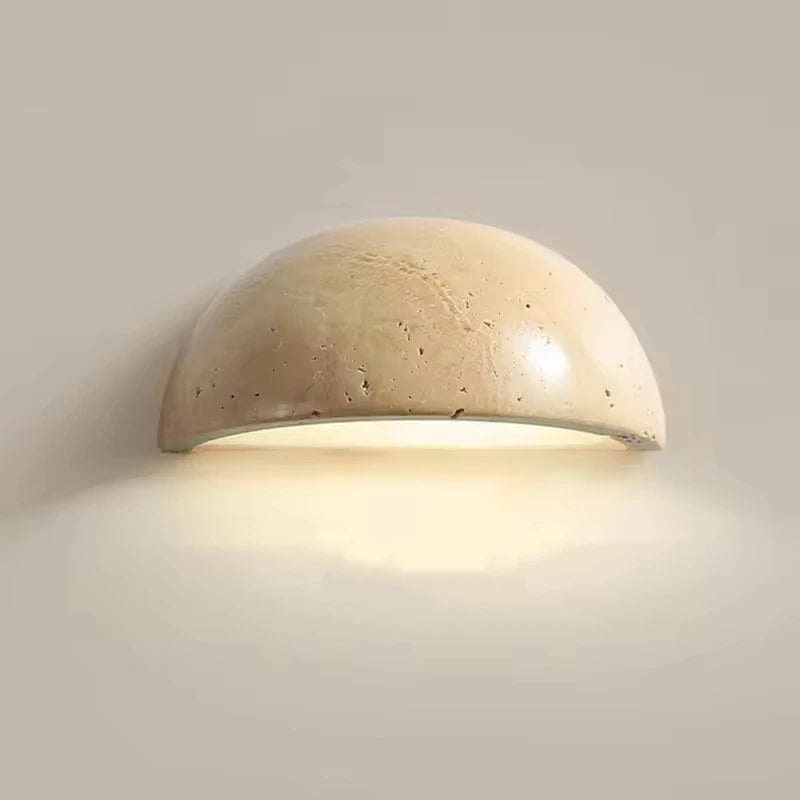 Mini LED Wall Light Natural Stone Sconce