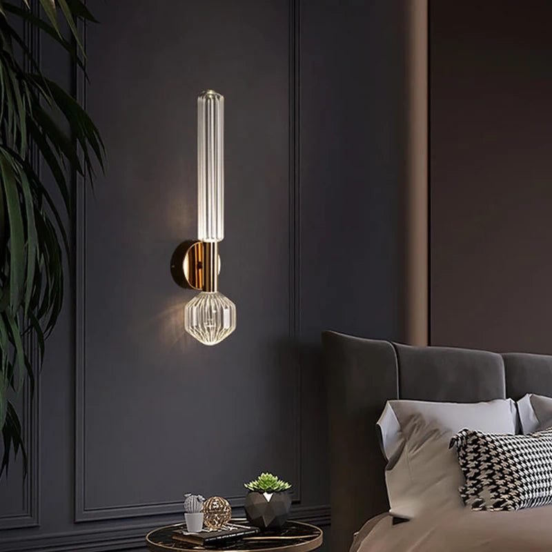 Novelty Clear Glass Gold Chandeliers