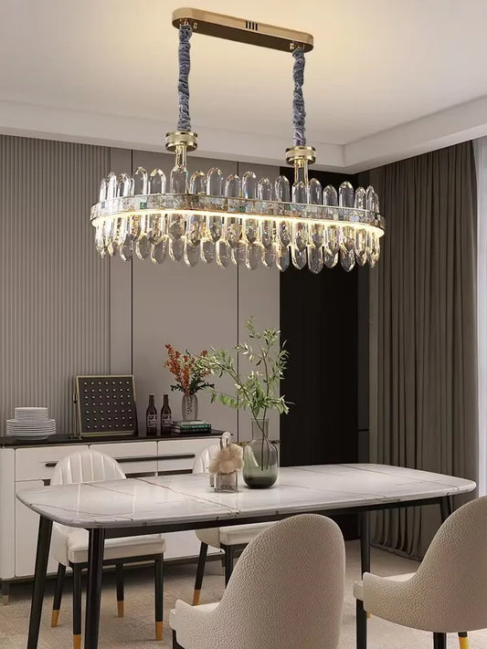 K9 Crystal Dimmable LED Art Chrome Gold