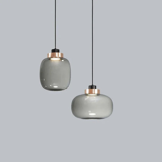 Nordic LED Pendant Light Designer Glass