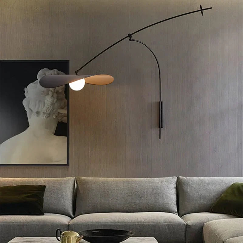 Industrial Wall Lamp Metal Long Swing Arm Adjustable