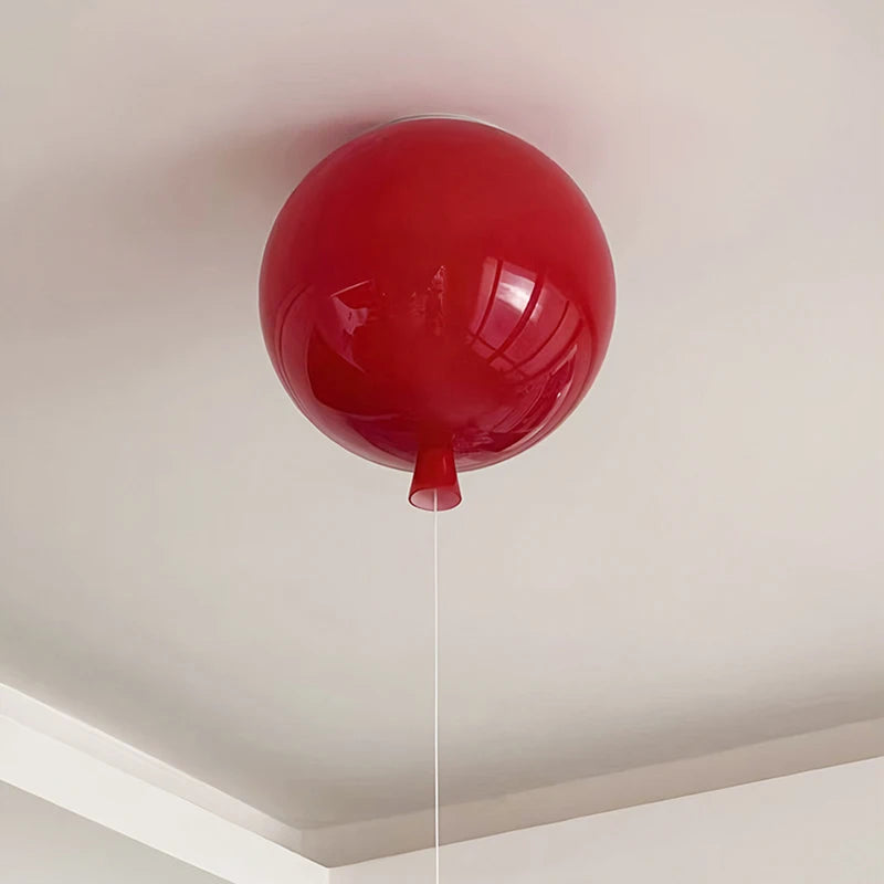Yellow Blue White Red Glass Ceiling Light Balloon