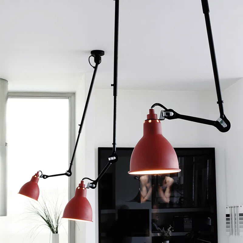 American Retro Chandelier Length Adjustable Colorful