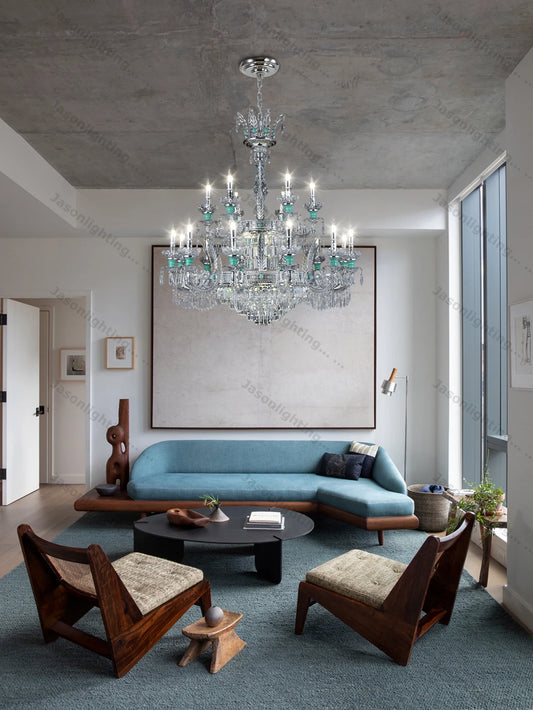 Transform Living Room French K9 Crystal Chandelier Elegant