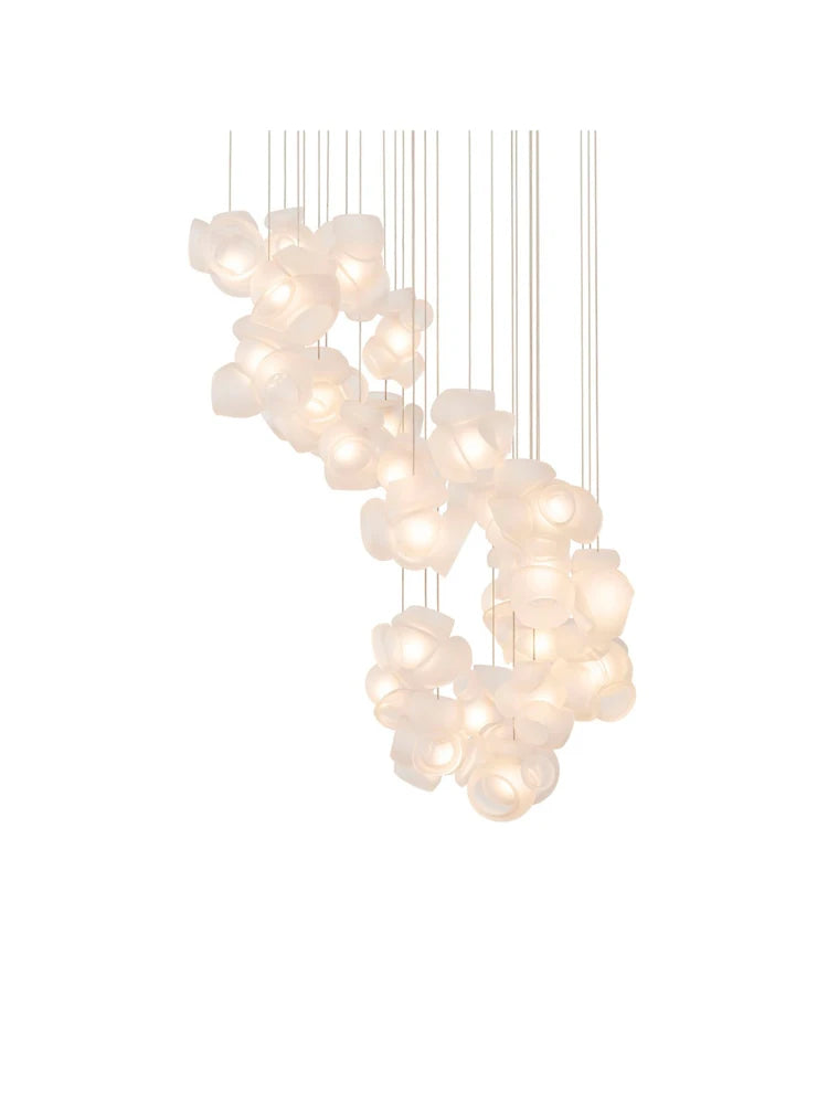 Trend Glass Stainless Steel G9 LED Chandelier Pendant