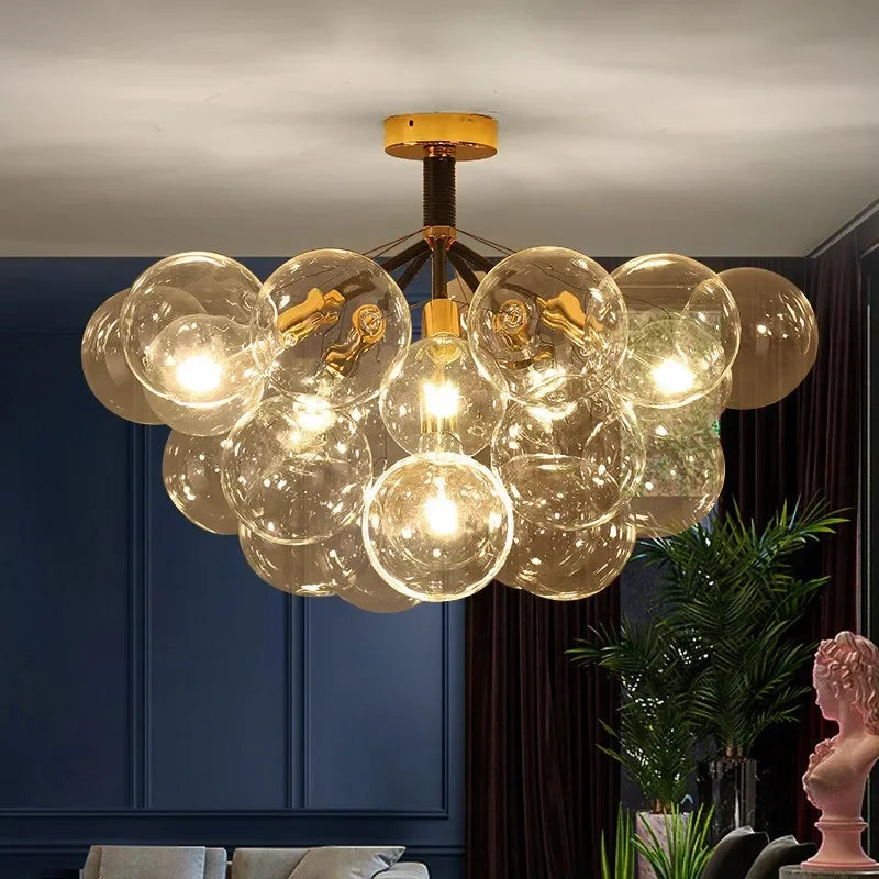 Nordic Glass Globe LED E27 Pendant Lights