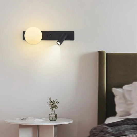 White Acrylic Ball Wall Light G9 Bulb 3000K