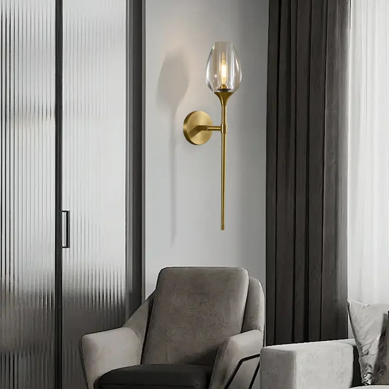 All-Copper American-Style Light Villa Hallway
