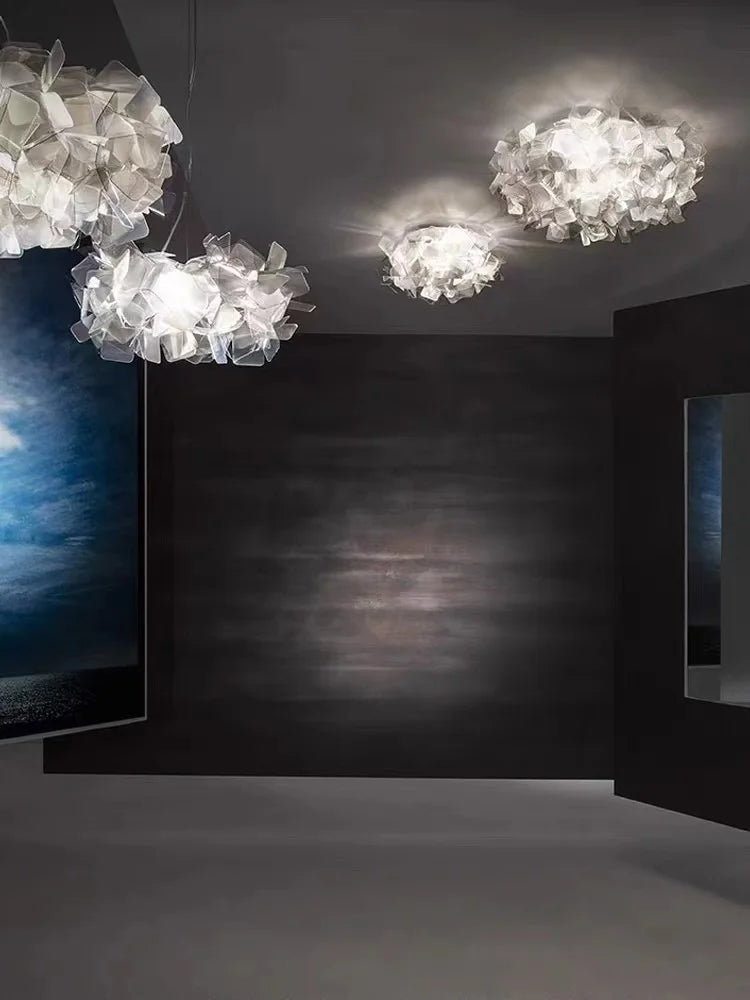 Home Iron ABS Colorized LED Ceiling Chandelier
