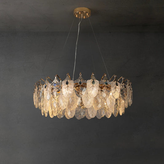 LED Postmodern Colorized Peacock Gold Designer