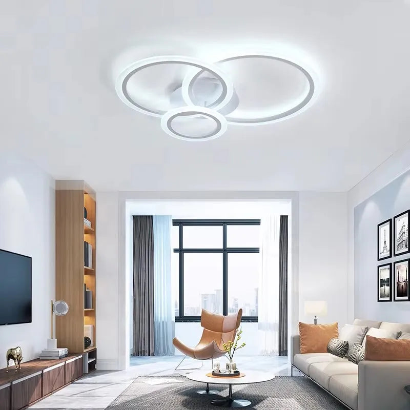 Simple LED Ceiling Light Dining Living Room Acrylic Round