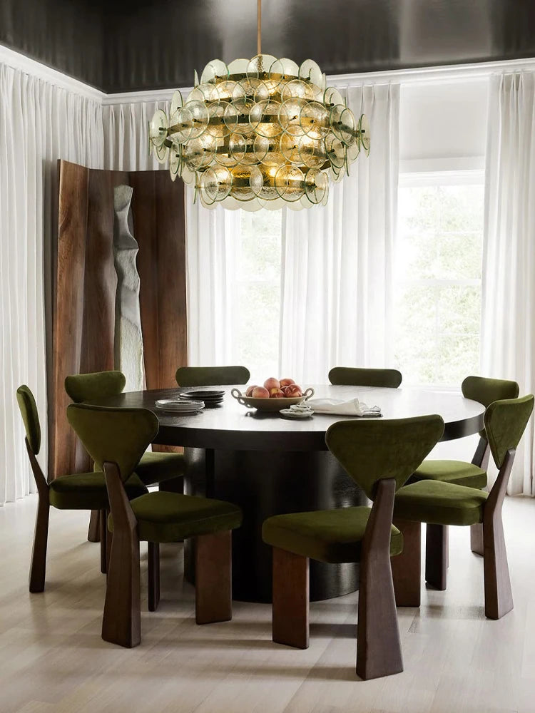 Home E14 LED Murano Chandelier Crafted From Artistic Glass
