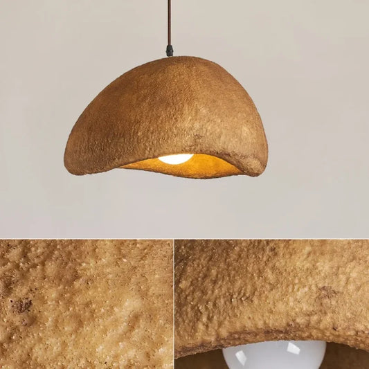 Wabi-Sabi LED Pendant Lights Japanese Bread Resin