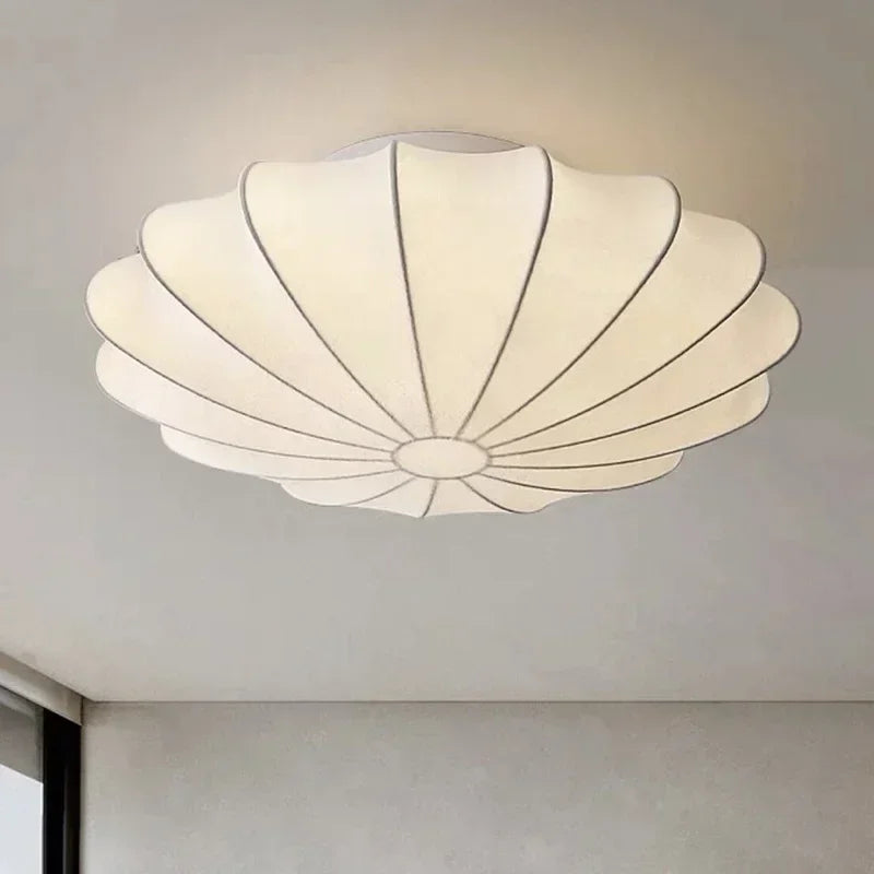 Nordic Silk E27 LED Ceiling Light Minimalism White