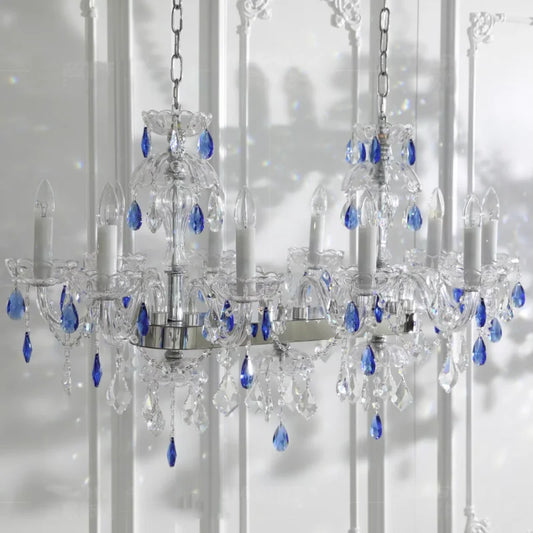 European K9 Crystal Chandelier Living Room Candle E27