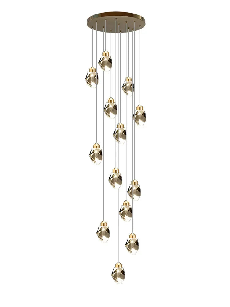 Nordic Crystal Chandelier Living Room Villa Ceiling