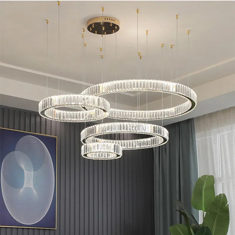 LED Dimmable Pendant Lights Living Room Chandelier