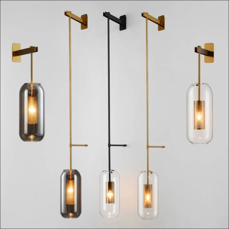 Glass Wall Light Sconce Decorative LED Mirror