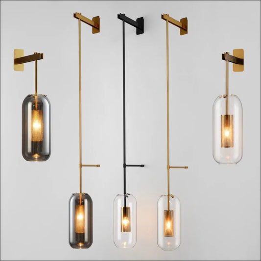 Glass Wall Light Sconce Decorative LED Mirror
