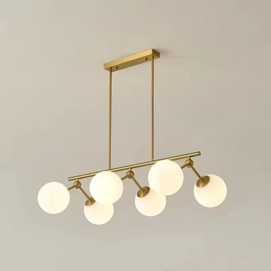 Nordic Iron Chandelier Ceiling LED Glass Ball