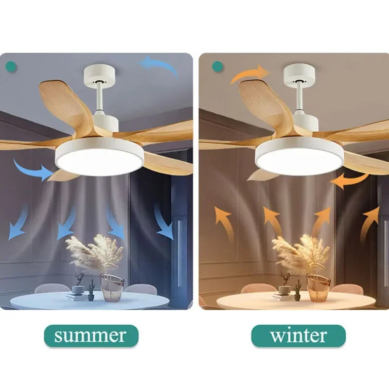 Large Simple Ceiling Fan Light High Low Floor Loft Nordic