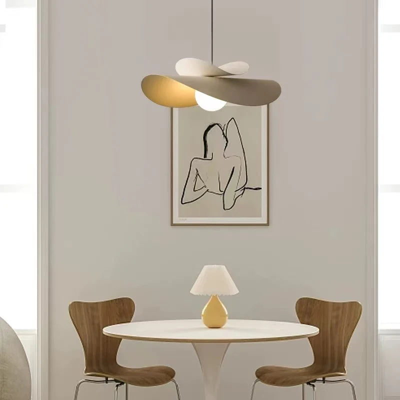 Nordic White Iron LED Pendant Lights Bar E27