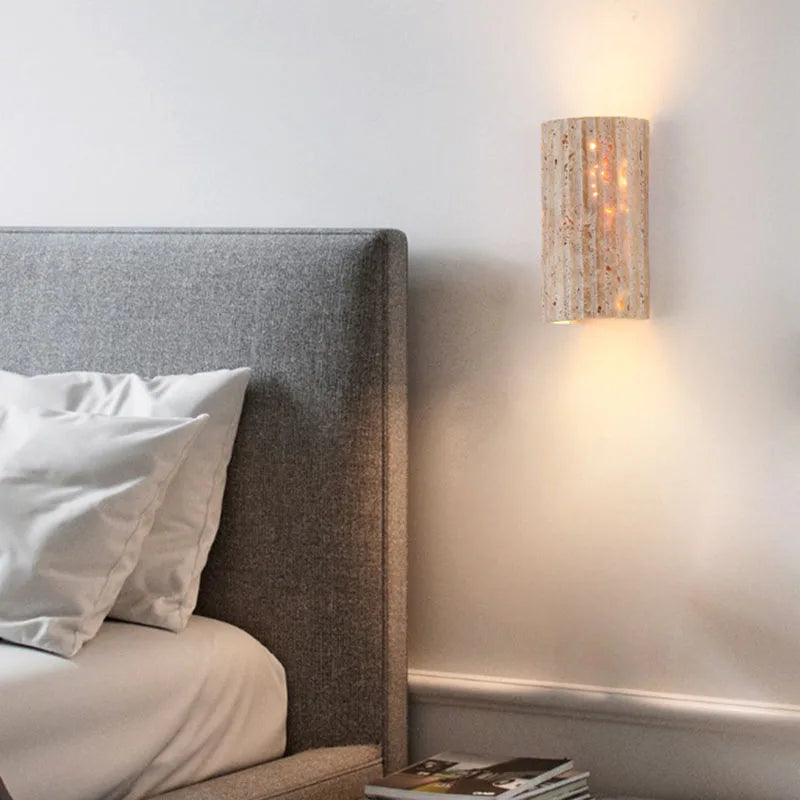 Natural Stone Wall Lamp Art Sconce