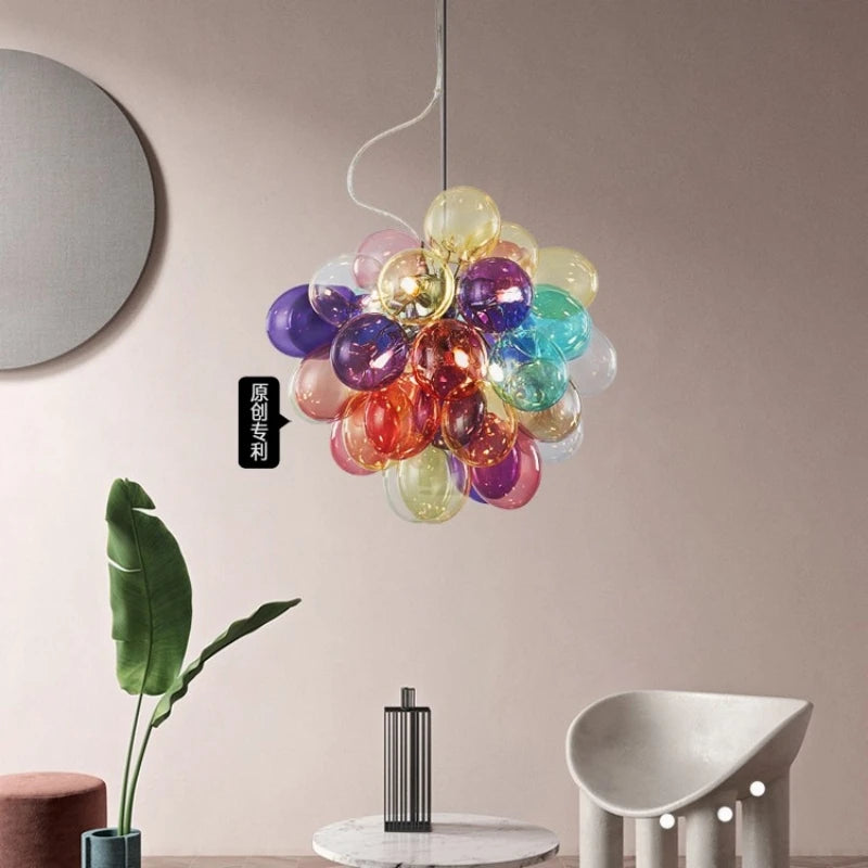 Romantic Pendant Light E14 G9 Bulb Purple Blue Green Yellow