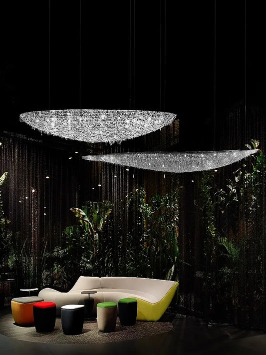 Art K9 Crystal Series Moon Boat LED Dimmable Chrome