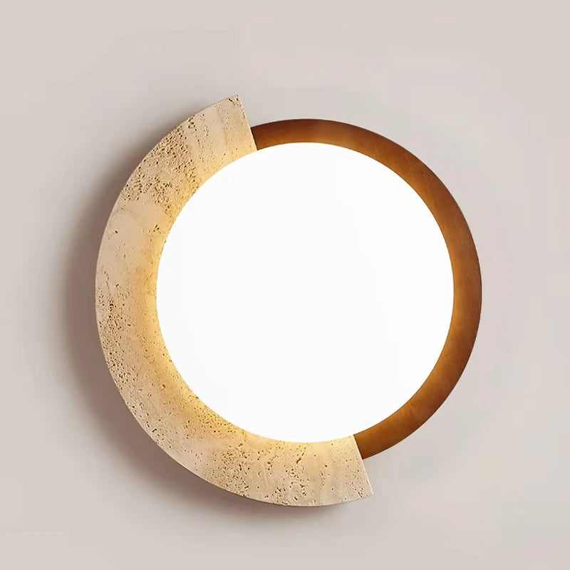 Creative Design Natural Stone Home LED Lamp Japanese Wabi