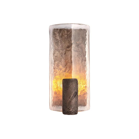 Creative Clear Glass Wall Lamp Old Silver Gold Metal G9 Bulb