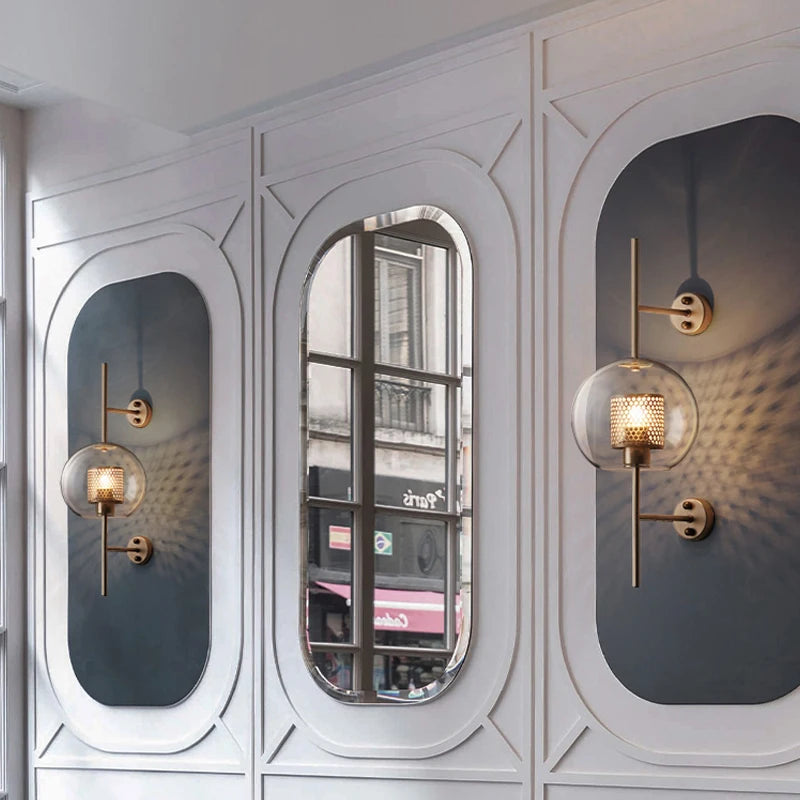 Glass Wall Lamps Fixture Sconce