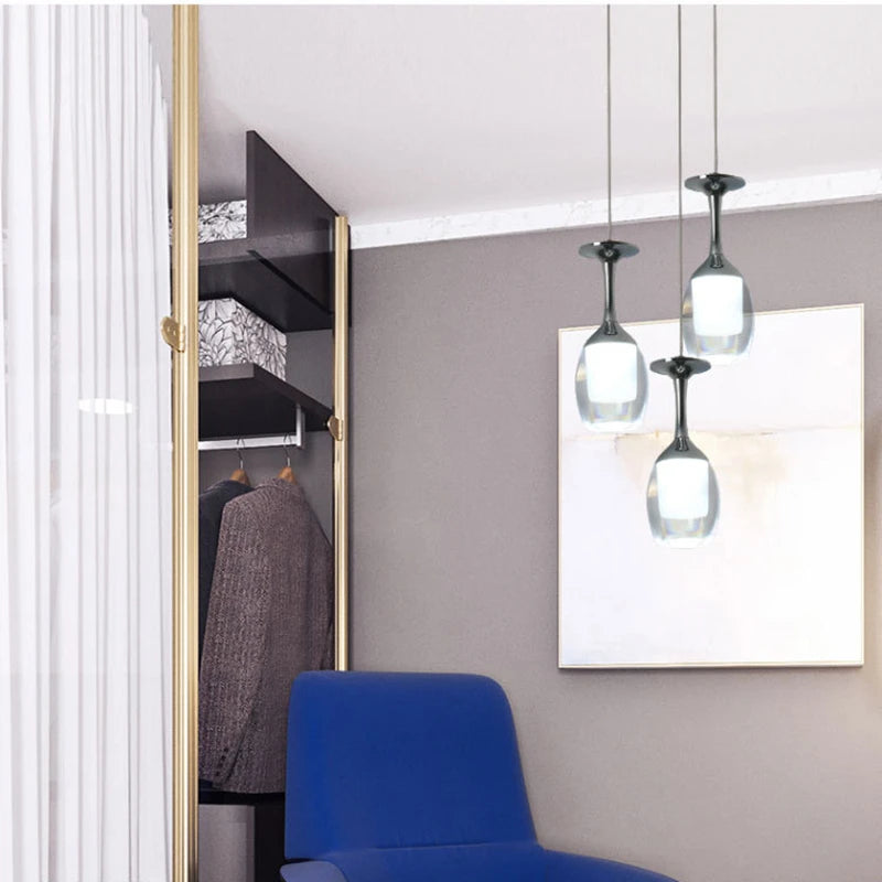 Modern Pendant Lamp Led Hanging Lighting Fixture Living