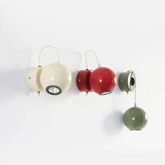 Red Green Beige Wall Light 220 Voltage Bedroom Parlor Sconce
