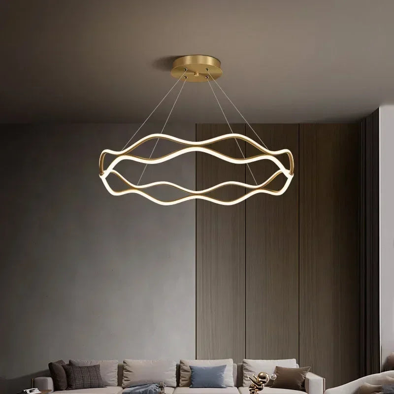 LED Pendant Light Bedroom Living Dining Room Chandelier Ring