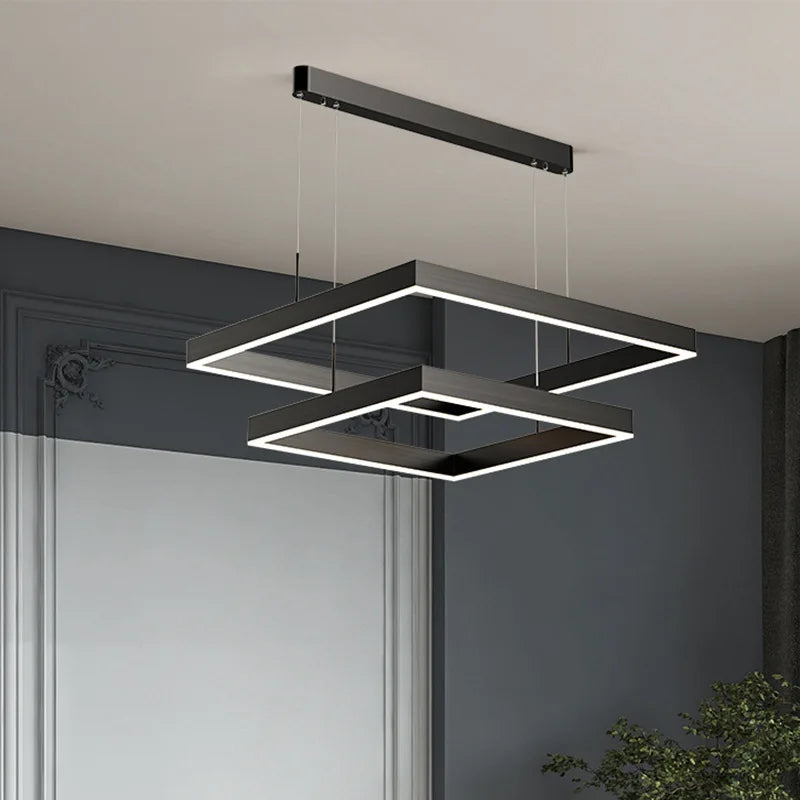 Bar Straight LED Pendant Lights Painted Aluminium Liner