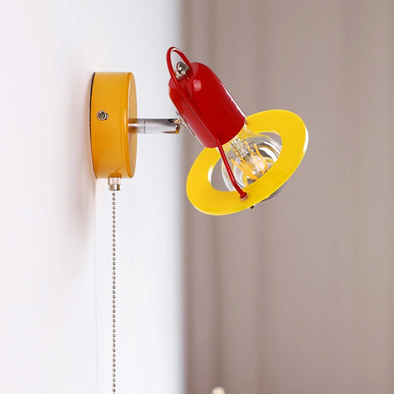 Novelty Colorful Wall Light Chain Switch Lovely Sconce