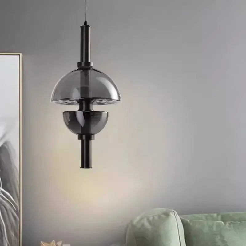 Glass LED Pendant Lights Minimalist Restaurant Chandeliers