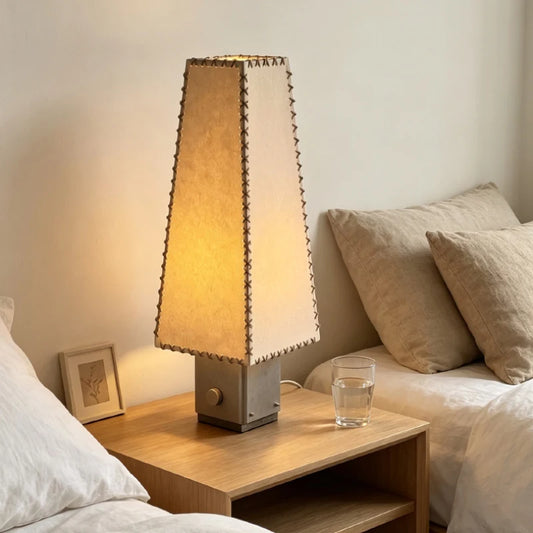 Letterhead Table Lamp Handmade Parchment High-End B&B