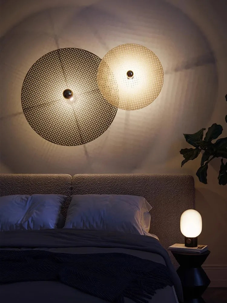 Corridor Woven Rattan Wall Lamp Wabi Sabi Imitation Sconce